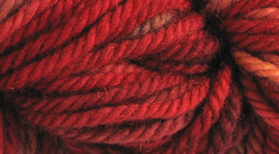 Maple Leaf: hand dyed, bulky rug weight, 100% wool spot dyed yarn in an irresistible autumn blend of colors for rug hooking and punching.